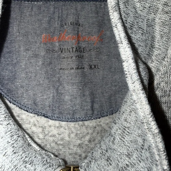 Original Weatherproof Vintage Heather Gray Vest NWT 2x - Picture 2 of 3